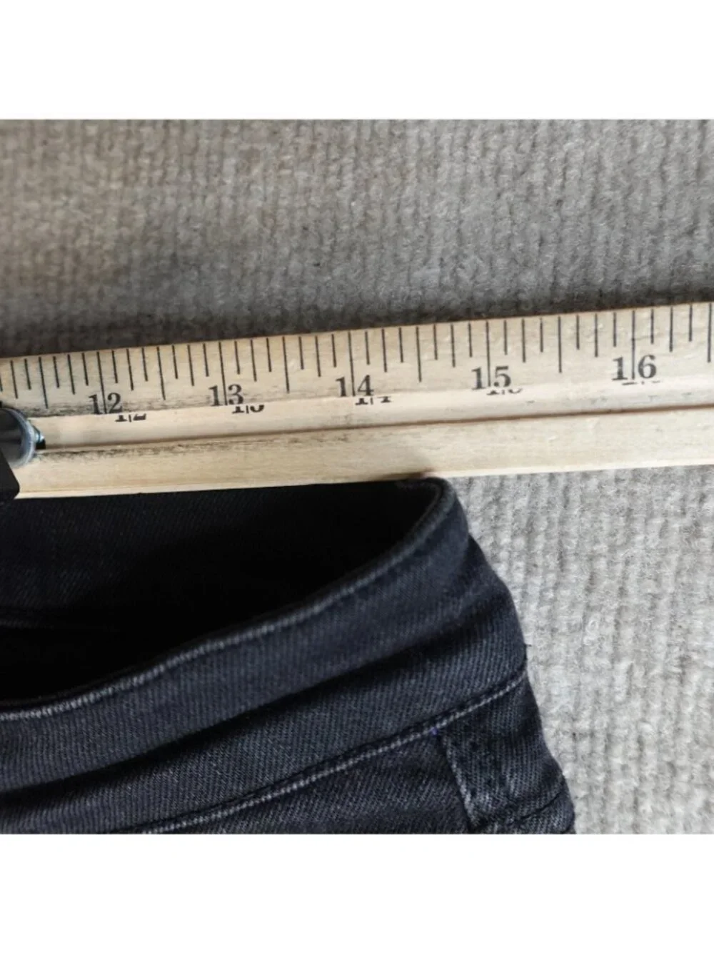 NEUW Mens Jeans 29 x 31 Black Iggy Skinny Selvedge Denim Red Line
